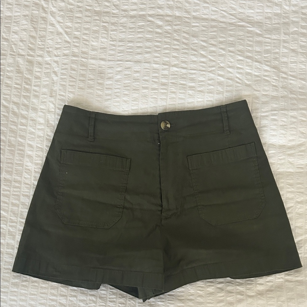 Maeve The Colette Dark Green Women's Cargo Shorts